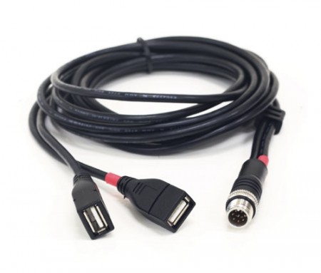 M12 til 2×USB 2.0-kabel – tilbehør for Mactron WAP Panel PC